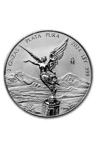 2024 メキシコ 2オンス シルバー リバース プルーフ リベルタ-