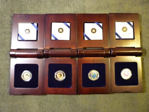 2011-2012年カナダ5ドル フルムーン スターリングシルバー＆ニオブ 4枚セット