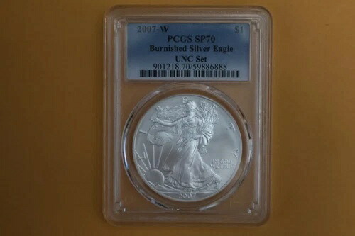 2007年 W仕上げ磨き シルバーイーグル PCGS SP70 年間ドル UNC セット ラベル-｜WORLD RESOURCE【QUEEN店】