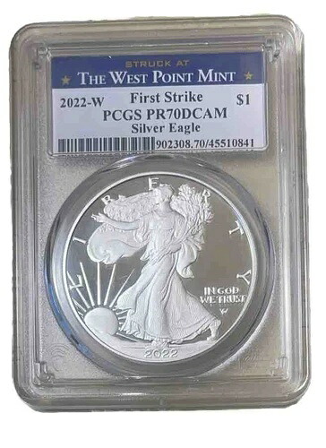 2022 Wシルバー アメリカンイーグル $1 PCGS PR70DCAM ファーストライク-