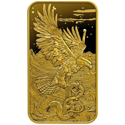 2025 LGM The Eagle and The Serpent 1グラム ゴールド 0.9999 プルーフバー-