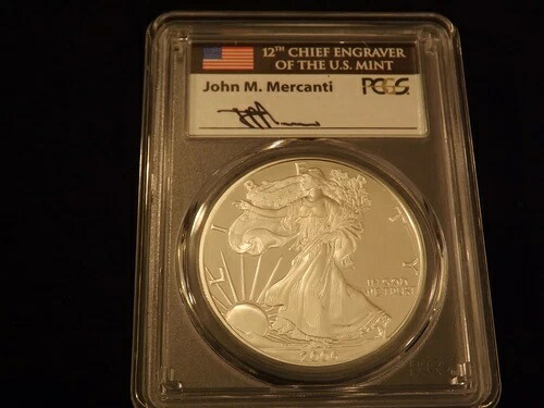 2006 W $1 メルカンティラベルイーグル PCGS PR 70 DCAM-