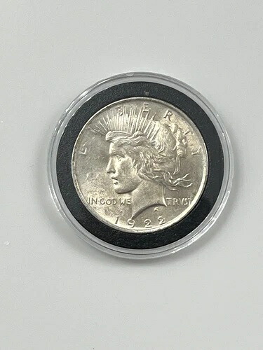 1922年 P ピース シルバー ダラー 90% シルバー 米国コイン 未開封 カプセル入り フィラデルフィア 37,895円