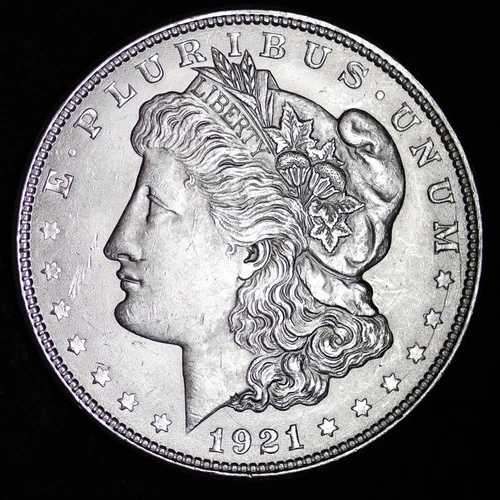 1921年モルガン銀貨 XF / AU 90%銀!送料無料!