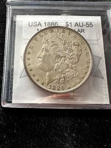 1886年 P USA、1ドル モルガン銀貨。# 020478