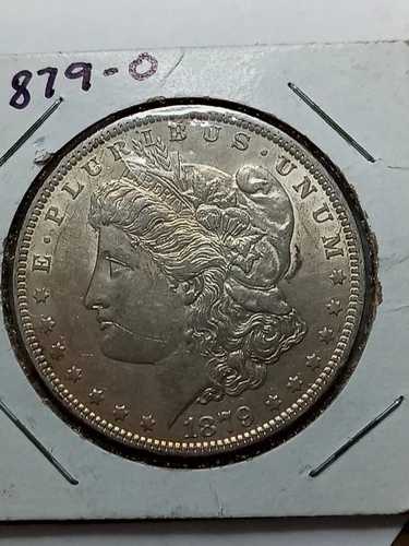 1879 O モーガン銀貨 1ドル硬貨、銀0.9枚、流通量2129