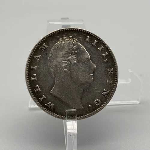 東インド会社 1835年 ウィリアム3世 1ルピー 0.917ドル 銀貨 良品