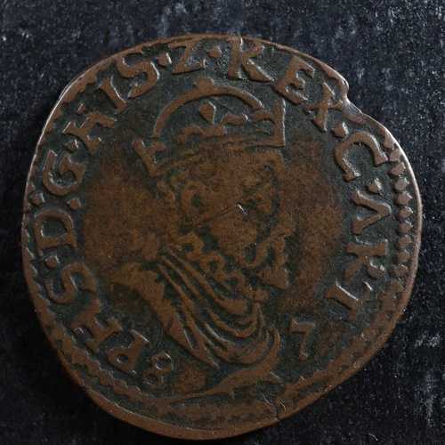 1 リアール 1587?? アラス アルトワ県 フランス 銅 フィリップ2世