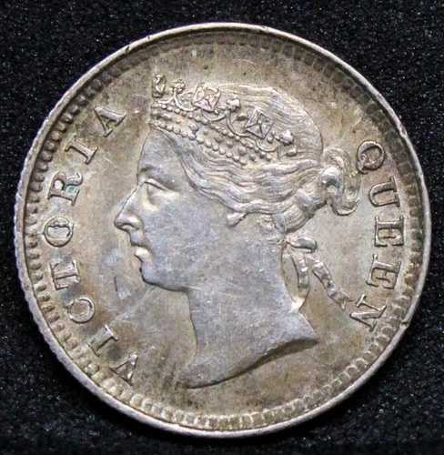 5セント 1885年 香港、ビクトリア州。KM-5 EF