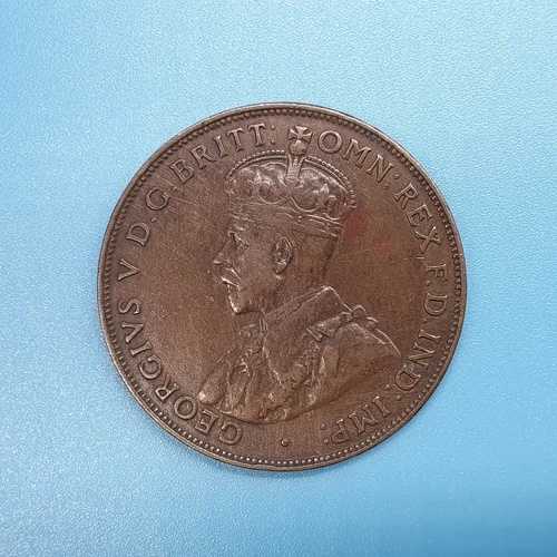 ジョージ5世 オーストラリア 1922年 ミル加工ブロンズ 1ペニー