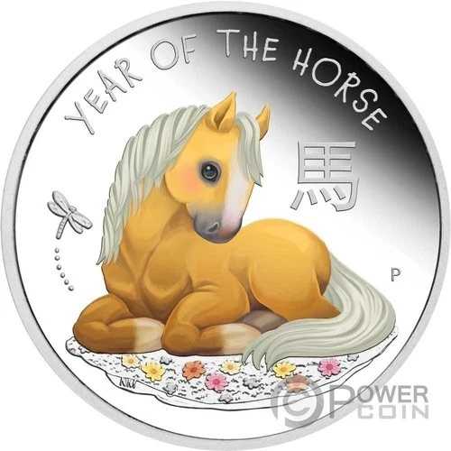 ベビーホース 馬 ツバル 2026 50セント銀貨