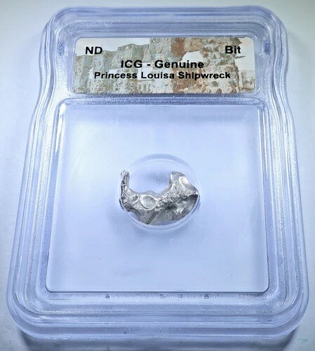 プリンセス・ルイザ難破船 スペイン シルバー 1レアル 1700年代 海賊の宝物 コブコイン