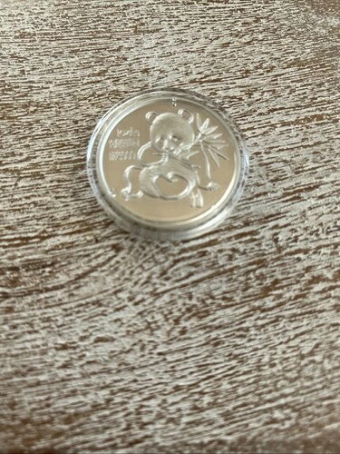 1992年 銀貨 1オンス プルーフメダル 中国パンダ ミュンヘン国際コインショー カプセル入り。