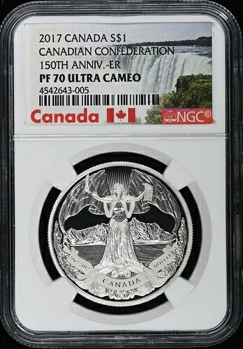 2017年 カナダ カナダ連邦150周年記念 S$1 NGC PR70DCAM