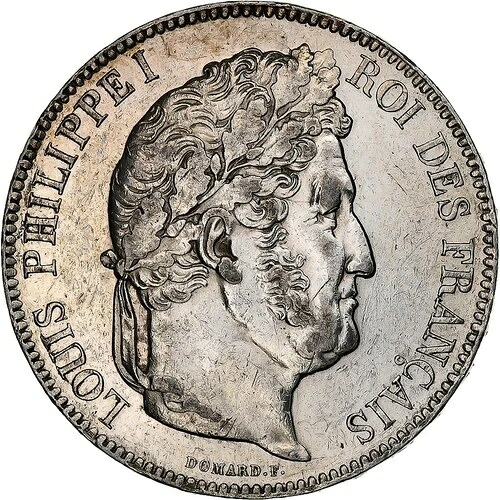 [#1183840] コイン、フランス、ルイ フィリップ、5 フラン、1843 年、リール、オーストラリア、シル、ver 48,180円