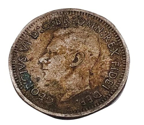 3ペンス - ジョージ6世 左向きのジョージ6世の肖像 1949年 48,180円