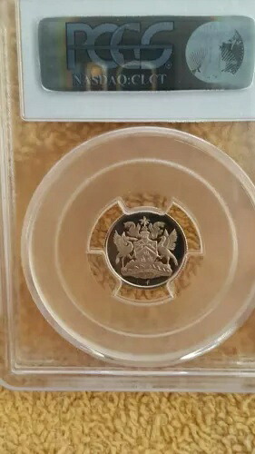 PCGS PR 69 1973 FM トリニダード・トバゴ プルーフ 10セント 3つの低ミントの人口|WORLD RESOURCE【QUEEN店】