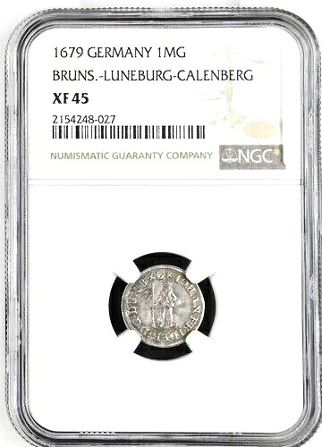 1679 ドイツ諸州 ブラウンシュヴァイク リューネブルク カレンベルク ヴィルトマン マリエングロシェン NGC XF 45 48,840円