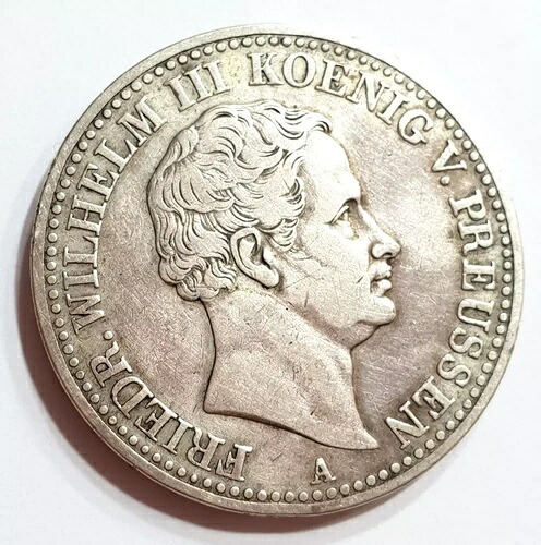 プロイセン 1ターラー 1840年 銀貨 ドイツ 鉱業 ターラー ドイツ国
