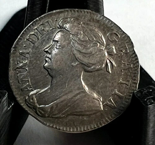 1704 イギリス、イギリス、イングランド、2 Two Pence、Anne、KM# 513