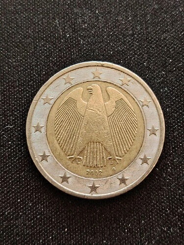 2ユーロ硬貨 ドイツ 2002年