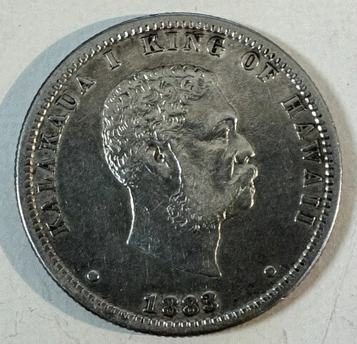 1883年 1/4ドル硬貨（ハワイ王国）（6-17/EXR）
