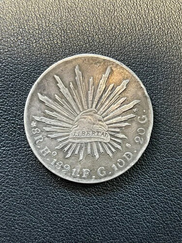 1891 Mo AM メキシコ 8 レアル銀貨 エルモシージョ ミント