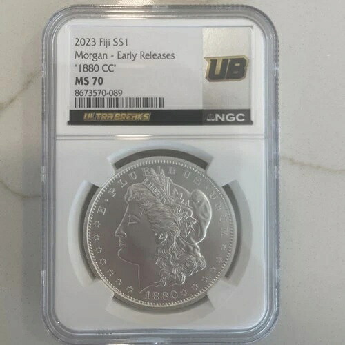 2023 フィジー S$1 モーガン 1880 CC MS70 48,840円