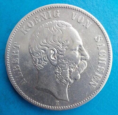 ドイツ 5 マルク 1876 E Km 1237