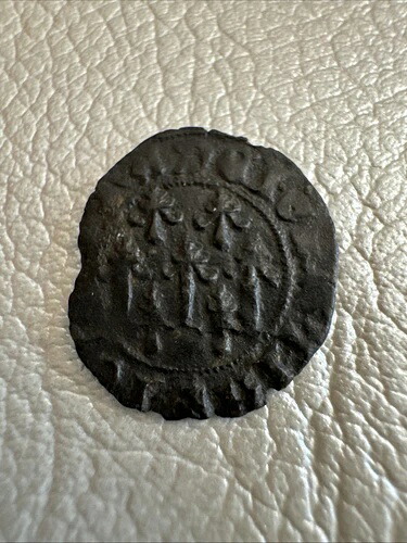 イタリア ナポリ ジョヴァンニ 1343-1381 コイン