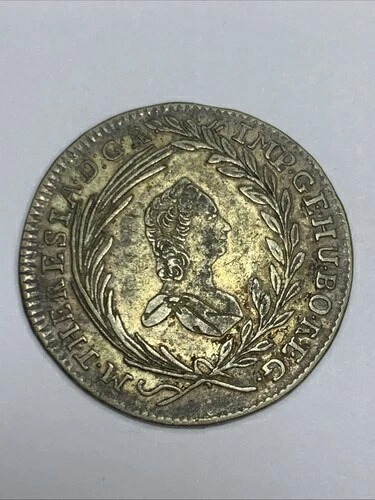 1765 ハンガリー 10 Krajczar Km#365 わずか 14,000 枚しか鋳造されていない超レアな銀貨! 46,200円