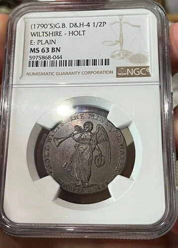 NGC MS63 BN 英国ウィルトシャー・ホルト・コンドル・トークン