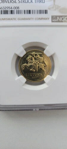 リトアニア 2009 20セント ミントエラー NGC MS64
