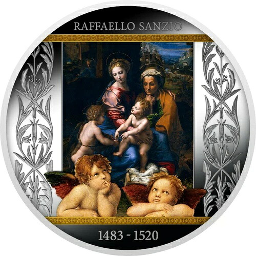 ラ・ペルラ - ラファエル生誕500周年記念 - 2020年 純銀コイン カメルーン