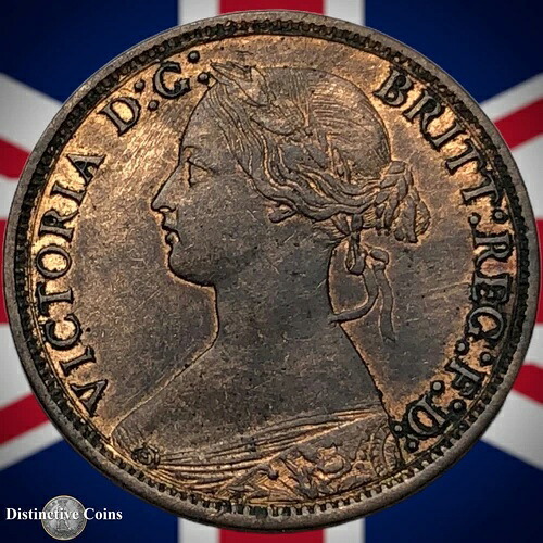 イギリス 1868 ファーシング 1/4d GB3633