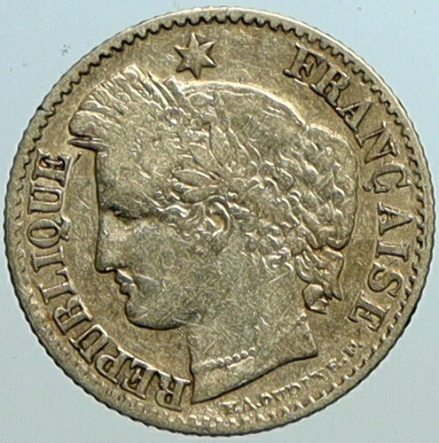 1851年 A フランス アンティーク 本物 ヴィンテージ シルバー 20サンチーム フランスコイン i101589|WORLD RESOURCE【QUEEN店】