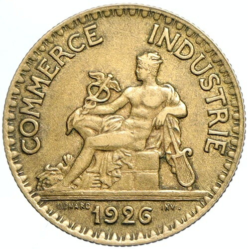 1923年 フランス アンティーク 商工会議所 産業 2フラン フランス貨幣 i102182|WORLD RESOURCE【QUEEN店】