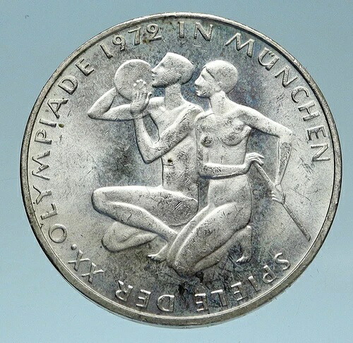 1972年ドイツ・ミュンヘン夏季オリンピック 20選手記念 10マルク銀貨 i83225|WORLD RESOURCE【QUEEN店】