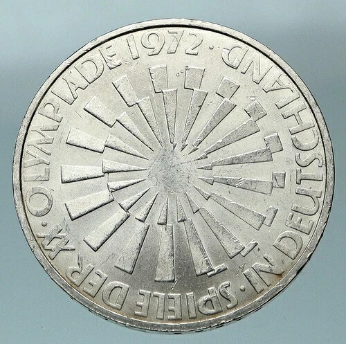 1972年 J ドイツ ミュンヘン夏季オリンピック アンティーク ヴィンテージ シルバー 10マルクコイン i84494｜WORLD RESOURCE【QUEEN店】