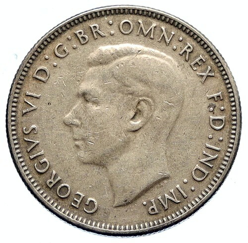 1942年 オーストラリア キングジョージ6世 カンガルー ヴィンテージ シルバー フローリン コイン i96772|WORLD RESOURCE【QUEEN店】