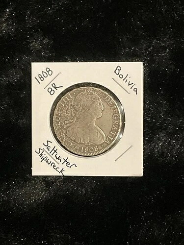 1808年スペイン8レアル銀貨宝物海賊難破船｜WORLD RESOURCE【QUEEN店】