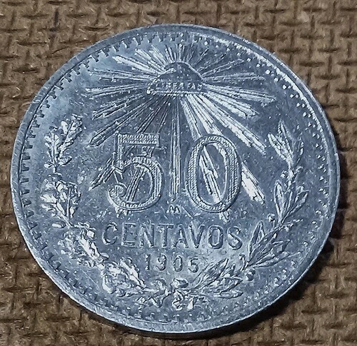 素晴らしいBU-GEM BU KEY DATE 1905 メキシコ キャップ&レイ .800 シルバー 50 センターボ 光沢あり|WORLD RESOURCE【QUEEN店】