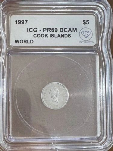 1997年 クック諸島 $5 ラブエンジェル プラチナ ICG PR-69 DCAM - IDC 検証済み｜WORLD RESOURCE【QUEEN店】
