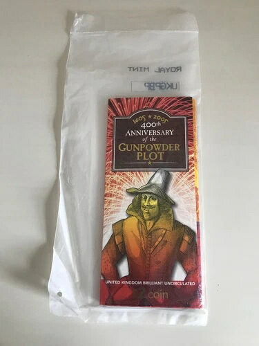 2005年 ガイ・フォークス 火薬陰謀事件 2ポンド硬貨2枚セット ロイヤルミント 未開封｜WORLD RESOURCE【QUEEN店】