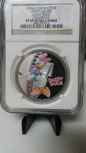 2014年 ニウエ 2ドル デイジーダック ディズニーキャラクター カラーコイン NGC PF 69 ULTCAM 75,020円