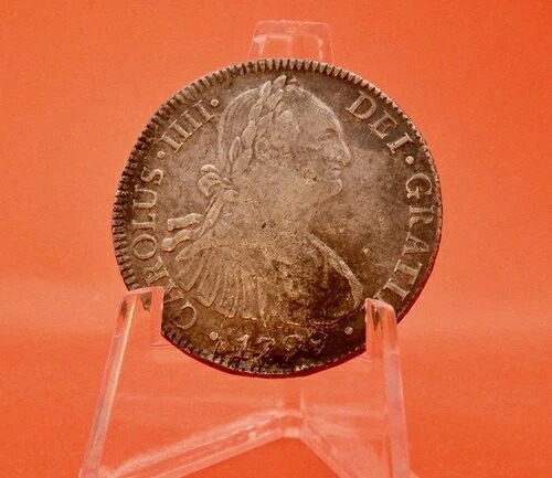 ピース オブ エイト Carolus IIII DEI Gratia 1799 コイン 本物