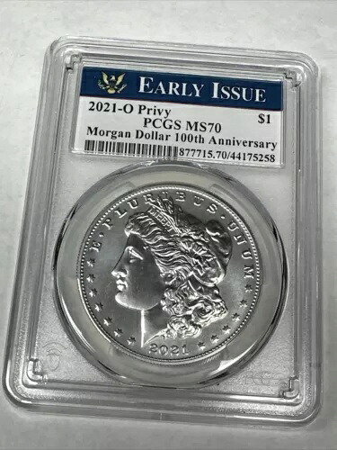 2021-O プライベートモルガンダラー PCGS MS 70 100周年記念コイン 早期発行