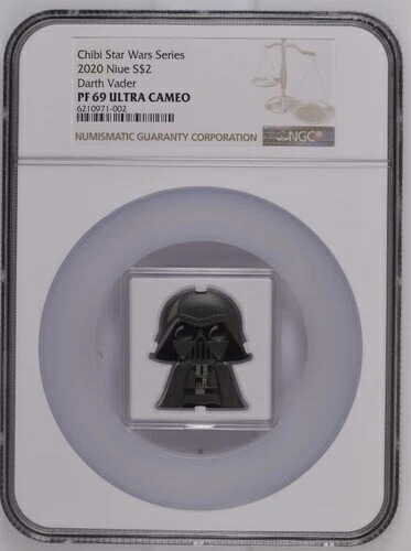 2020年 $2 ニウエ チビスターウォーズ ダースベイダー ? NGC PF69 ウルトラカメオ-