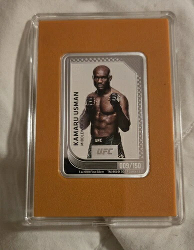 2024年 ニウエ UFC ミント トレーディングカード 1オンス シルバー - カマル・ウスマン #009/150｜WORLD RESOURCE【QUEEN店】