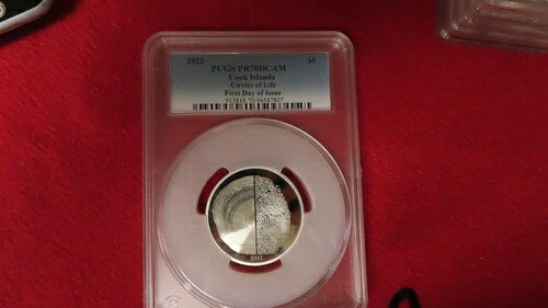 2022年 PCGS クック諸島 5ドル サークルズ・オブ・ライフ シルバー プルーフコイン PR70 DCAM